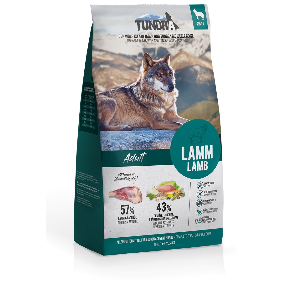 Levně Tundra granule s jehněčím masem 11,34 kg