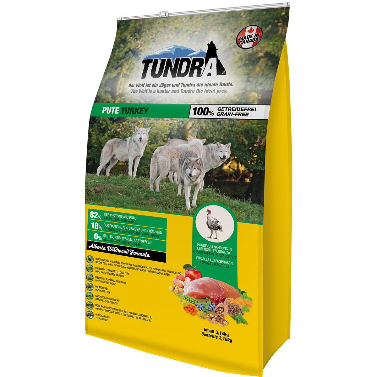 Tundra granule s krůtím masem 3,18 kg