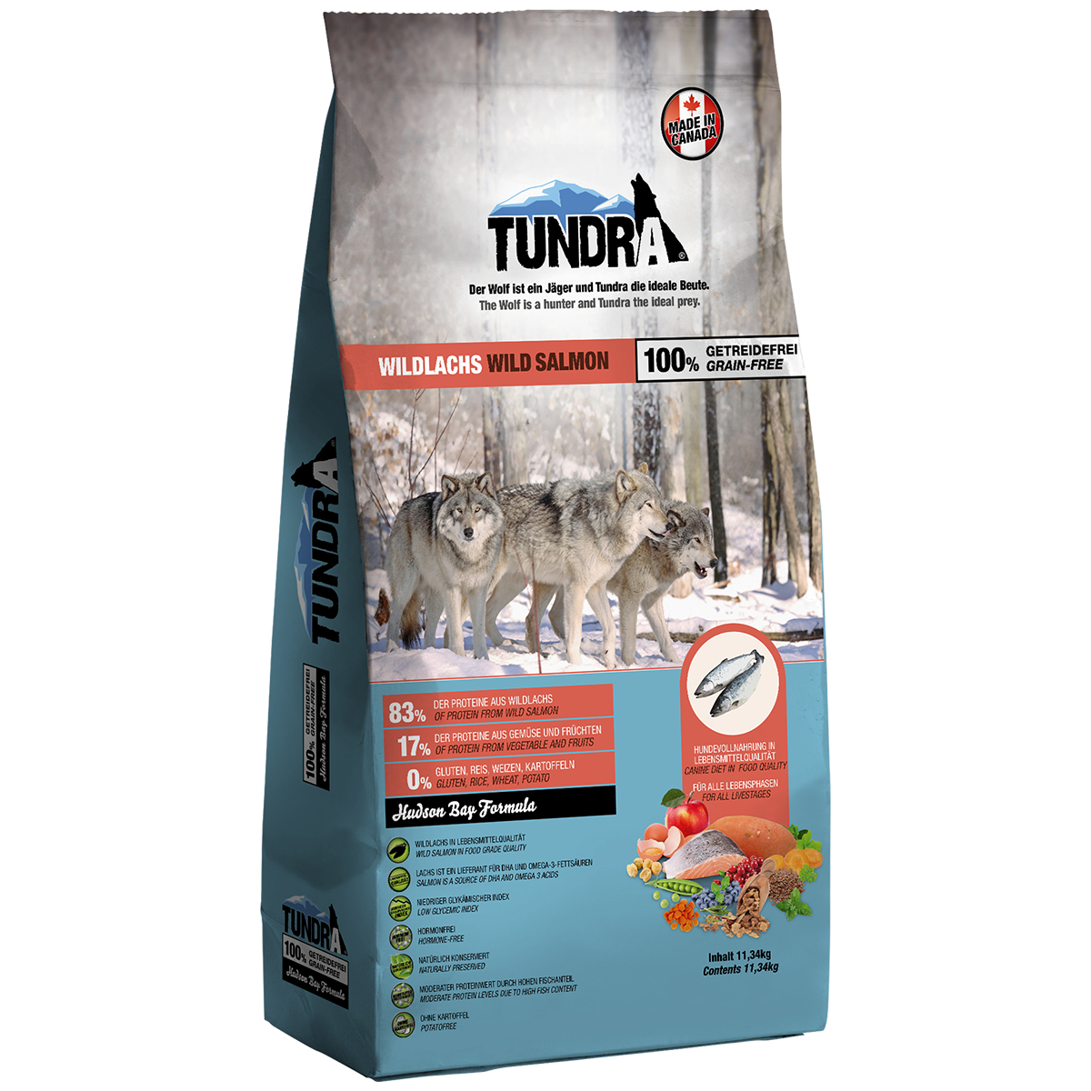Tundra granule s lososem 11,34 kg