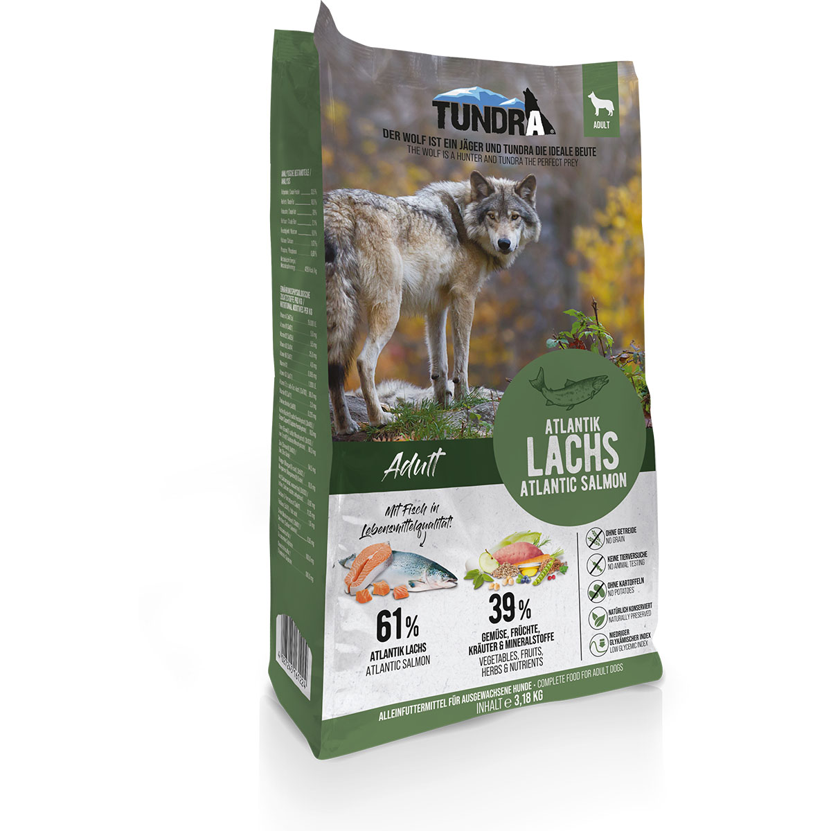 Tundra granule s lososem 3,18 kg