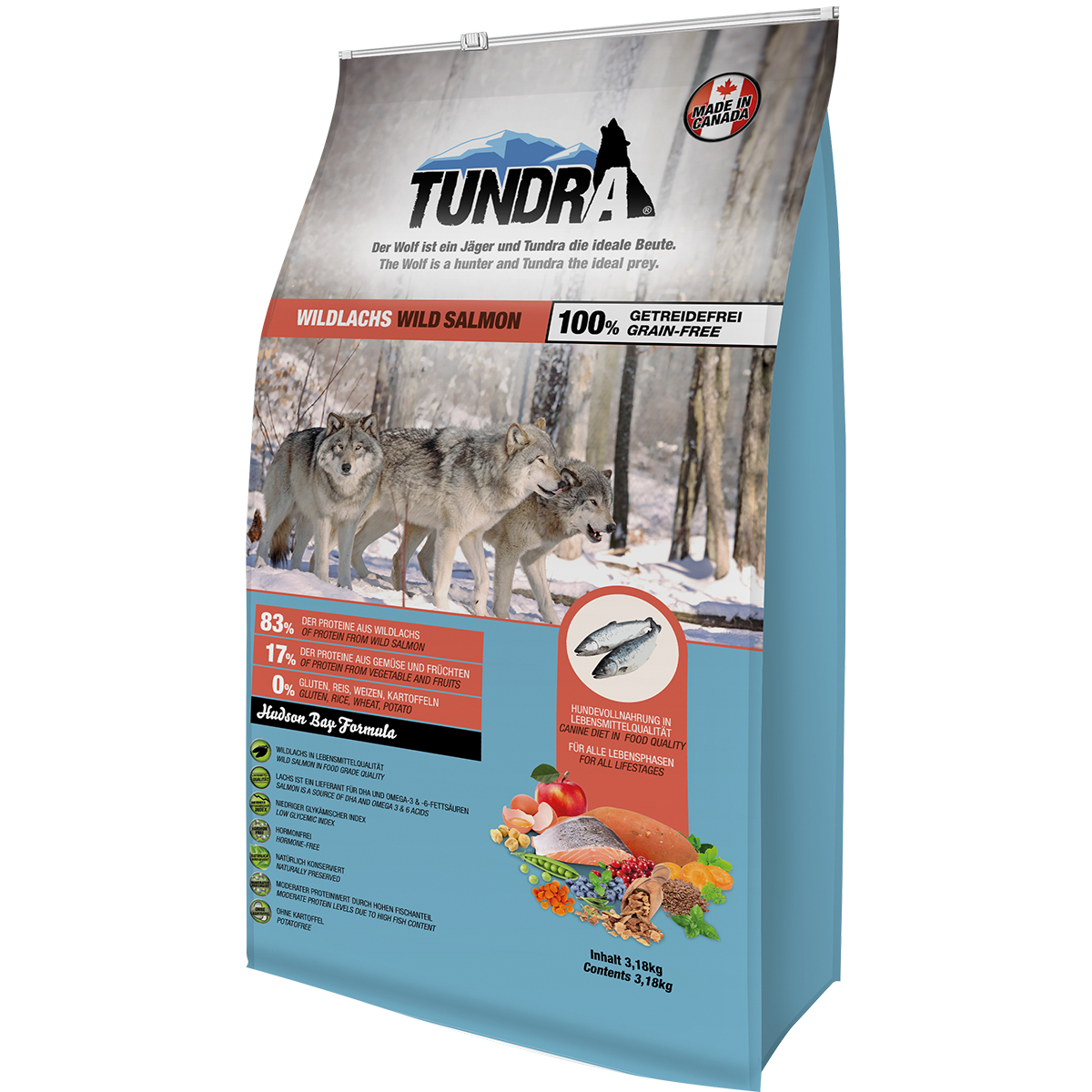 Tundra granule s lososem 2x11,34kg