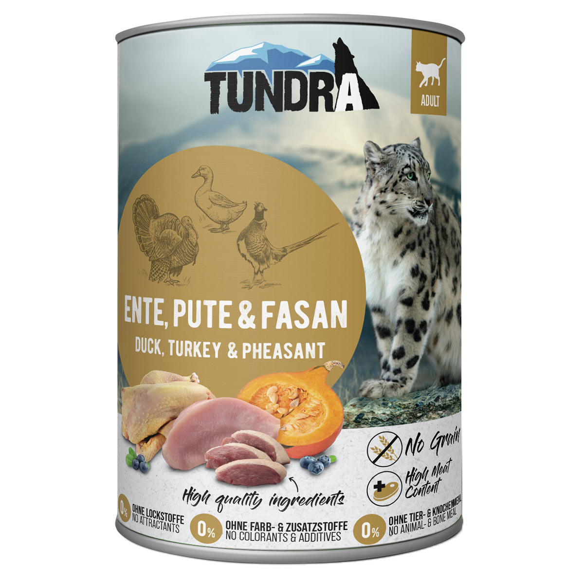 Levně Tundra Cat kachna, krůta a bažant 6 × 400 g