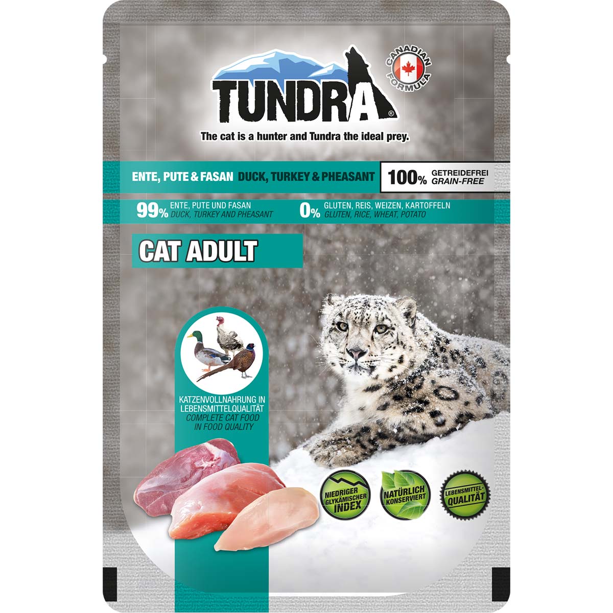 Levně Tundra Cat kapsička, kachna, krůta a bažant 16× 85 g