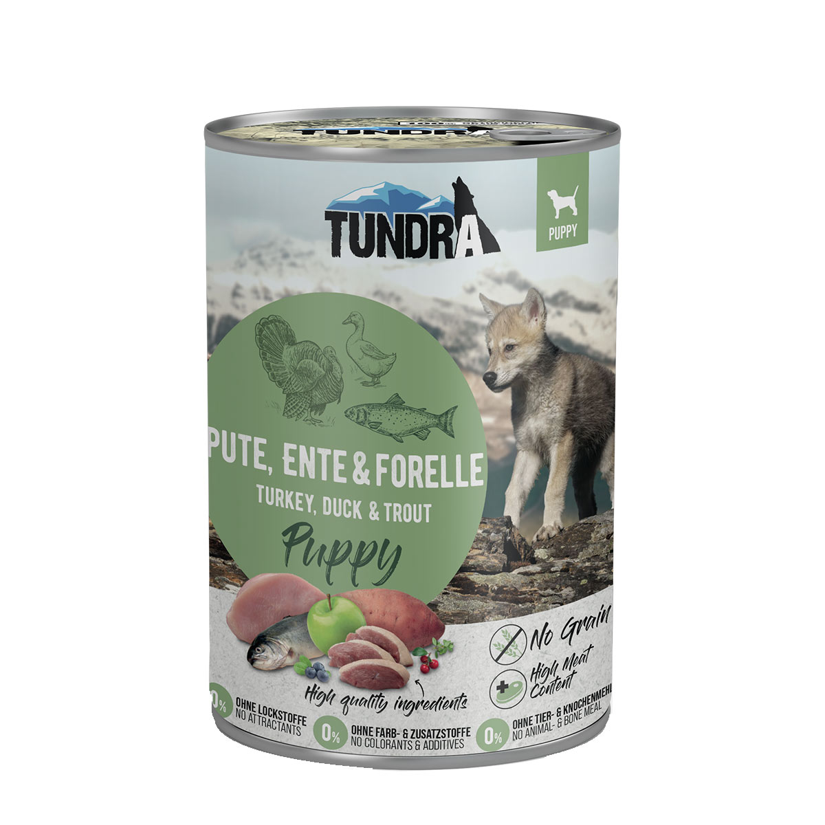 Levně Tundra Dog Puppy krůta, kachna a pstruh 12 × 400 g