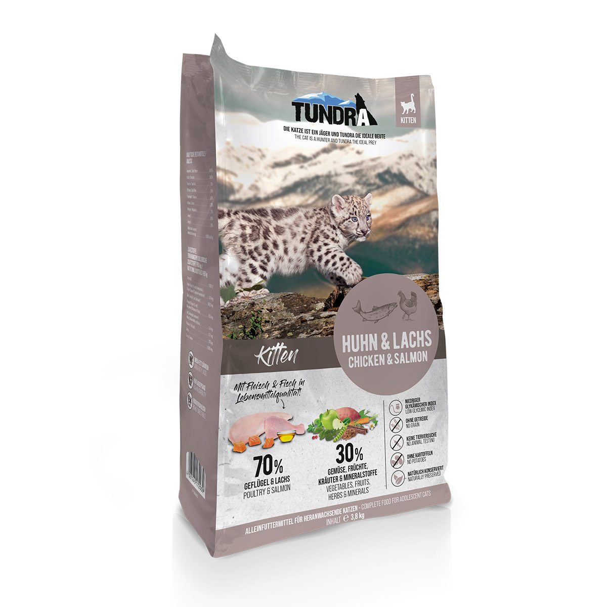 Tundra Cat Kitten Huhn & Lachs 2x3,8kg