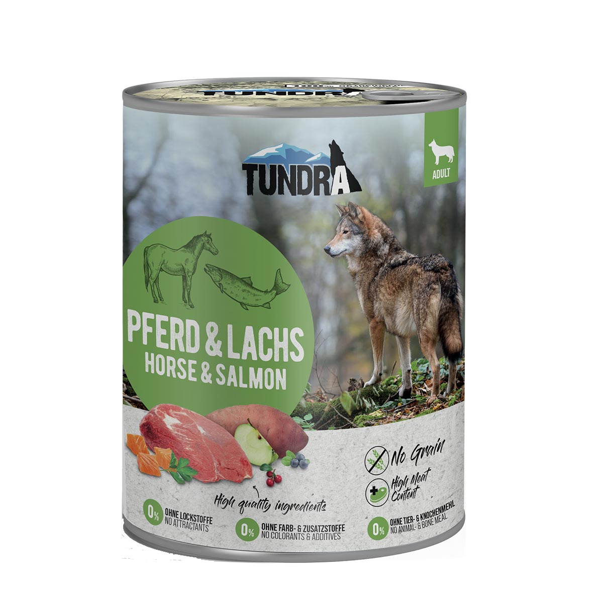 Levně Tundra Dog koňské maso a losos 12 × 800 g