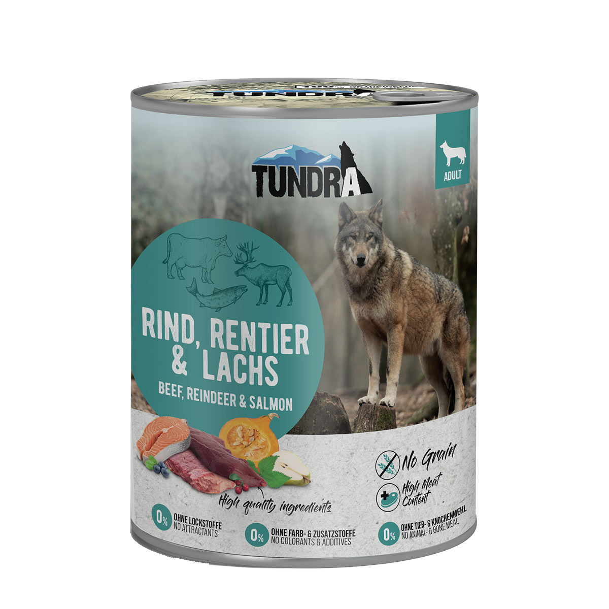 Levně Tundra Dog hovězí, sobí a losos 12 × 800 g