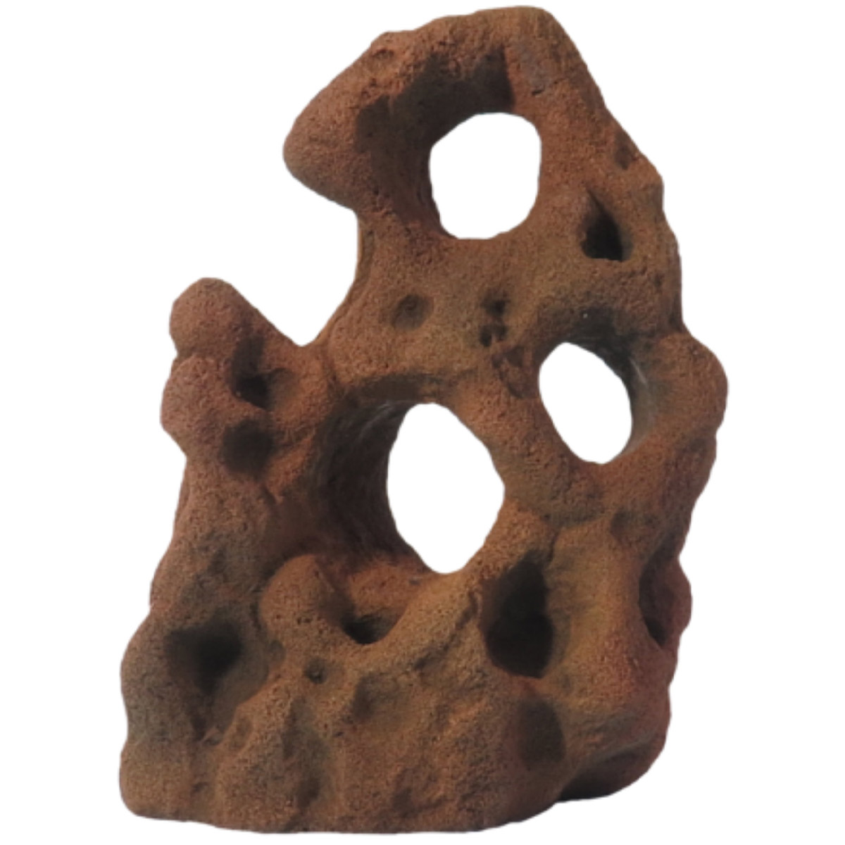 Variogart Deko děrovaný kámen do akvária S Sandstein-Rot