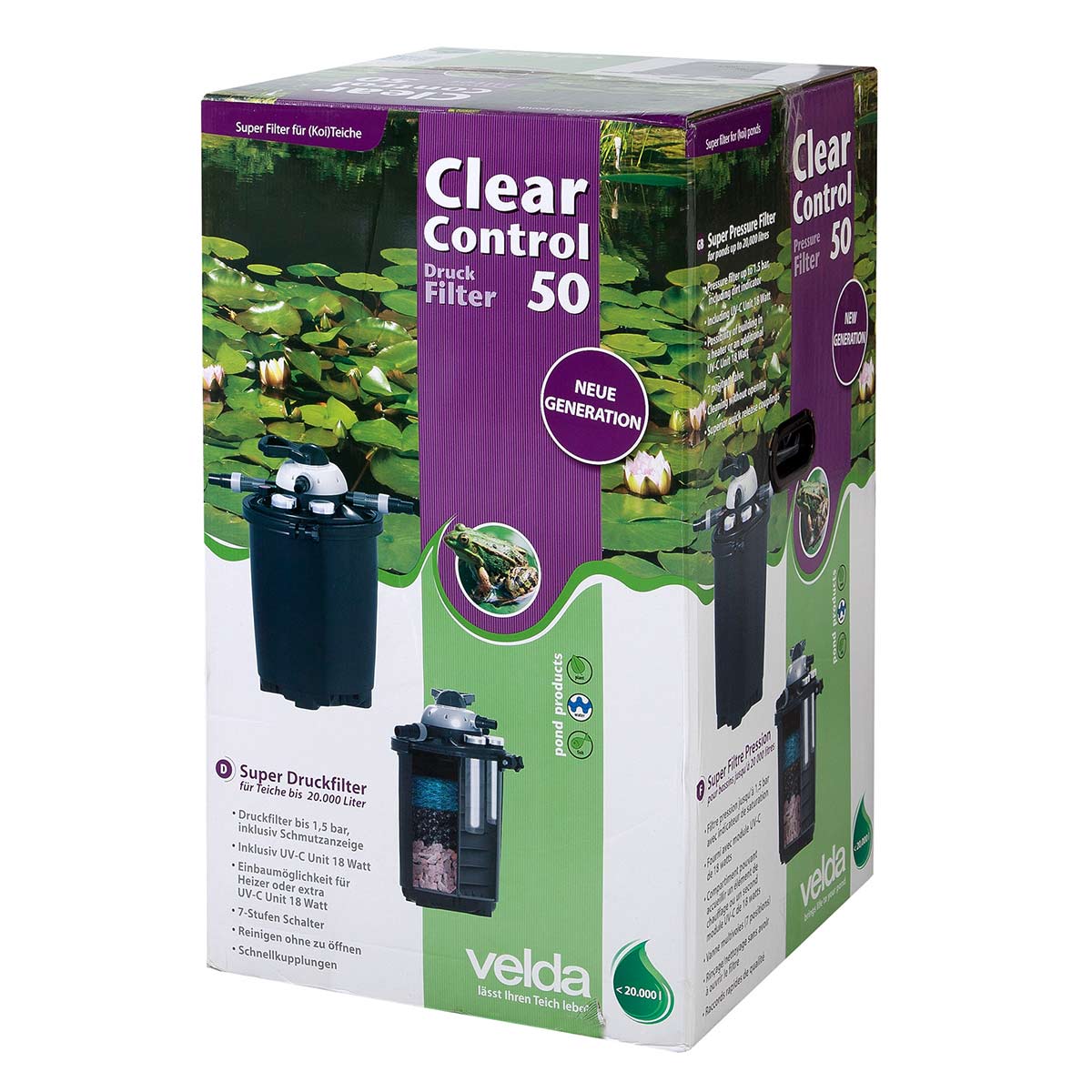 Velda filtr Clear Control 50 + 18 W UV-C