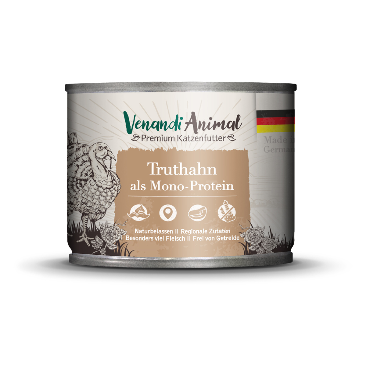 Venandi Animal – Truthahn als Monoprotein 12x200g
