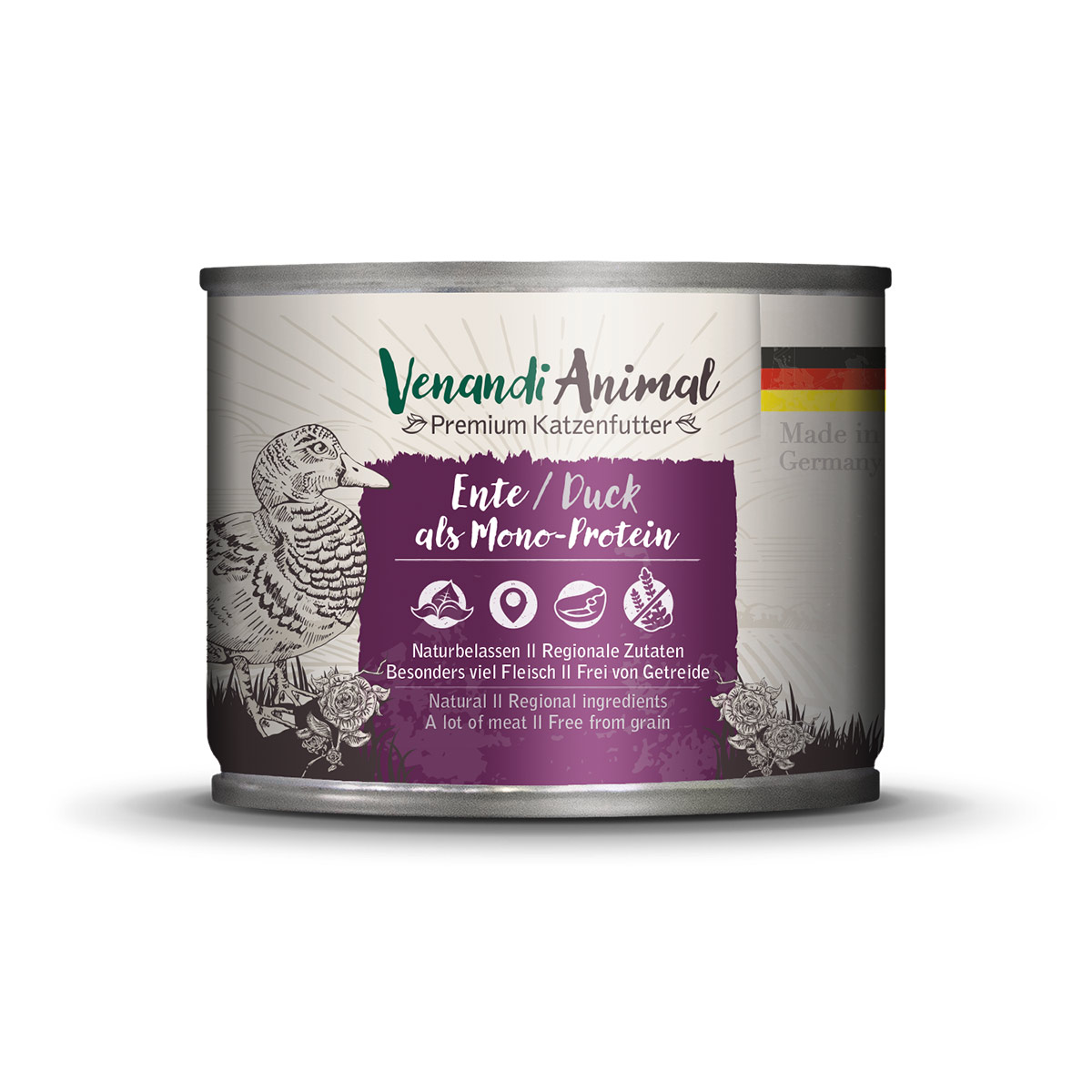 Levně Venandi Animal – kachna jako jediný zdroj bílkovin 12 × 200 g