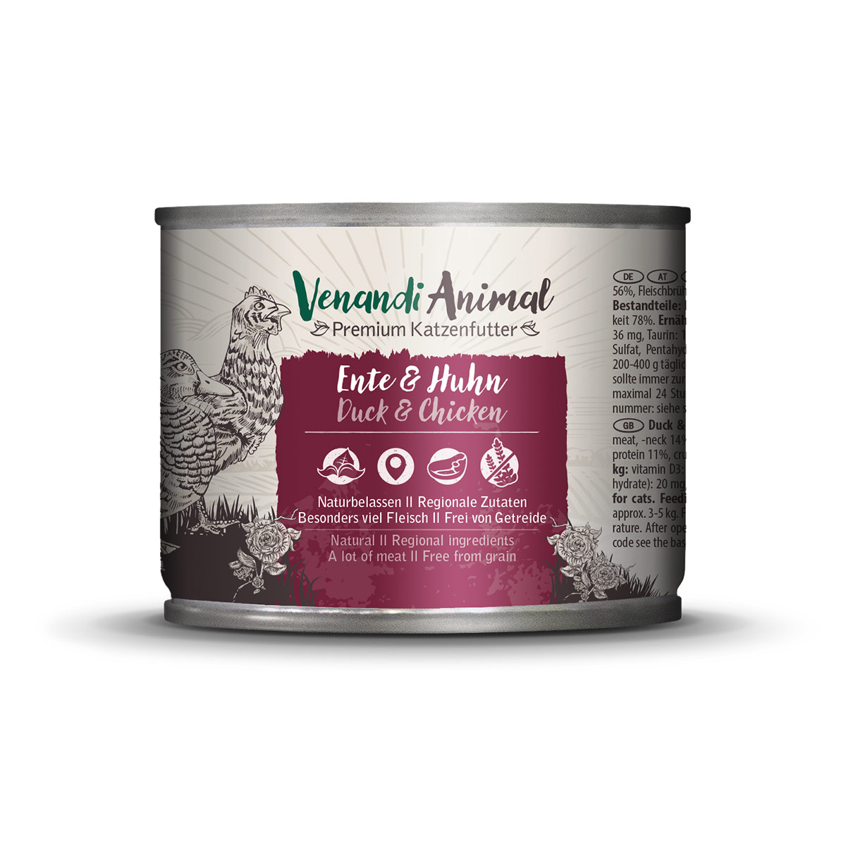 Levně Venandi Animal – kachna a kuře 24 × 200 g