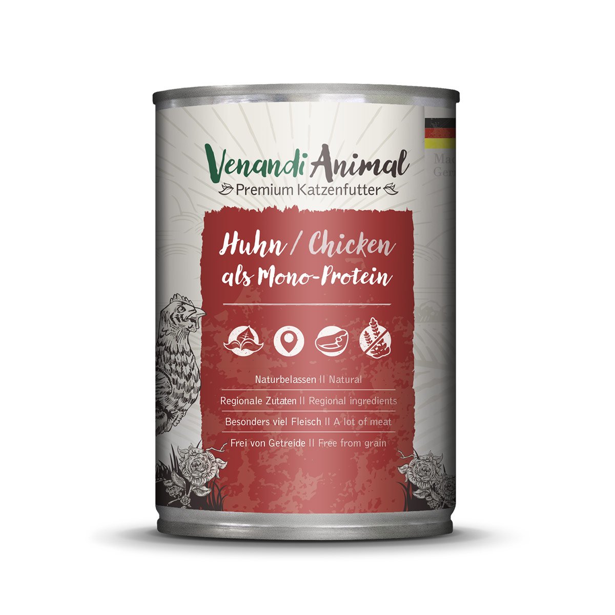 Venandi Animal – Huhn als Monoprotein 12x400g