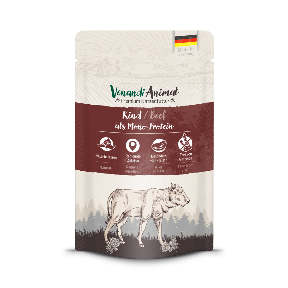 Levně Venandi Animal – hovězí jako jediný zdroj bílkovin 12 × 125 g