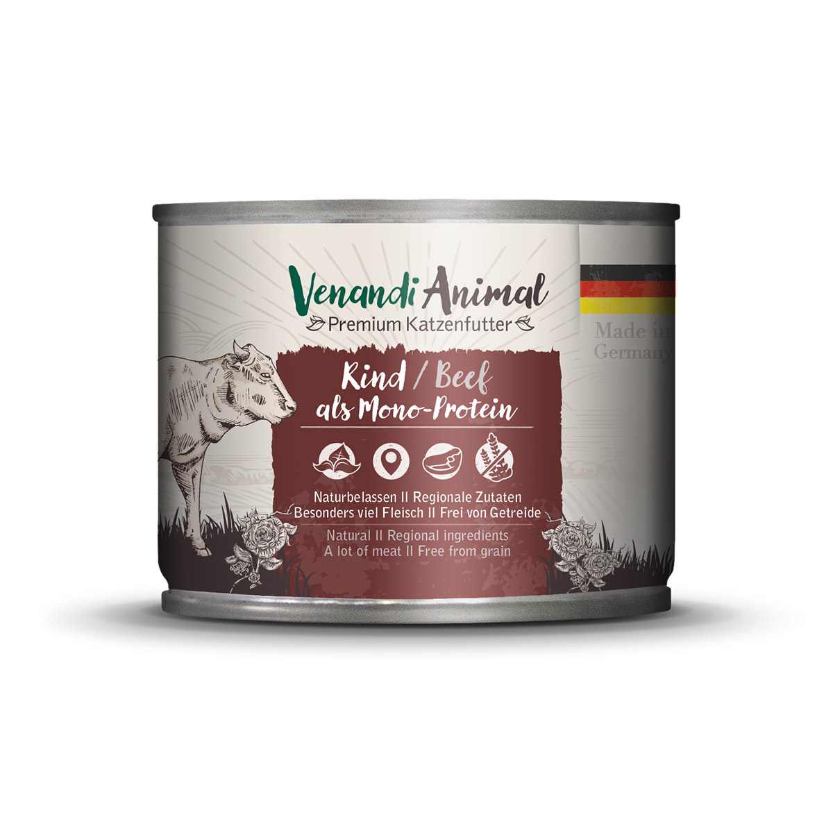 Levně Venandi Animal – hovězí jako jediný zdroj bílkovin 12 × 200 g