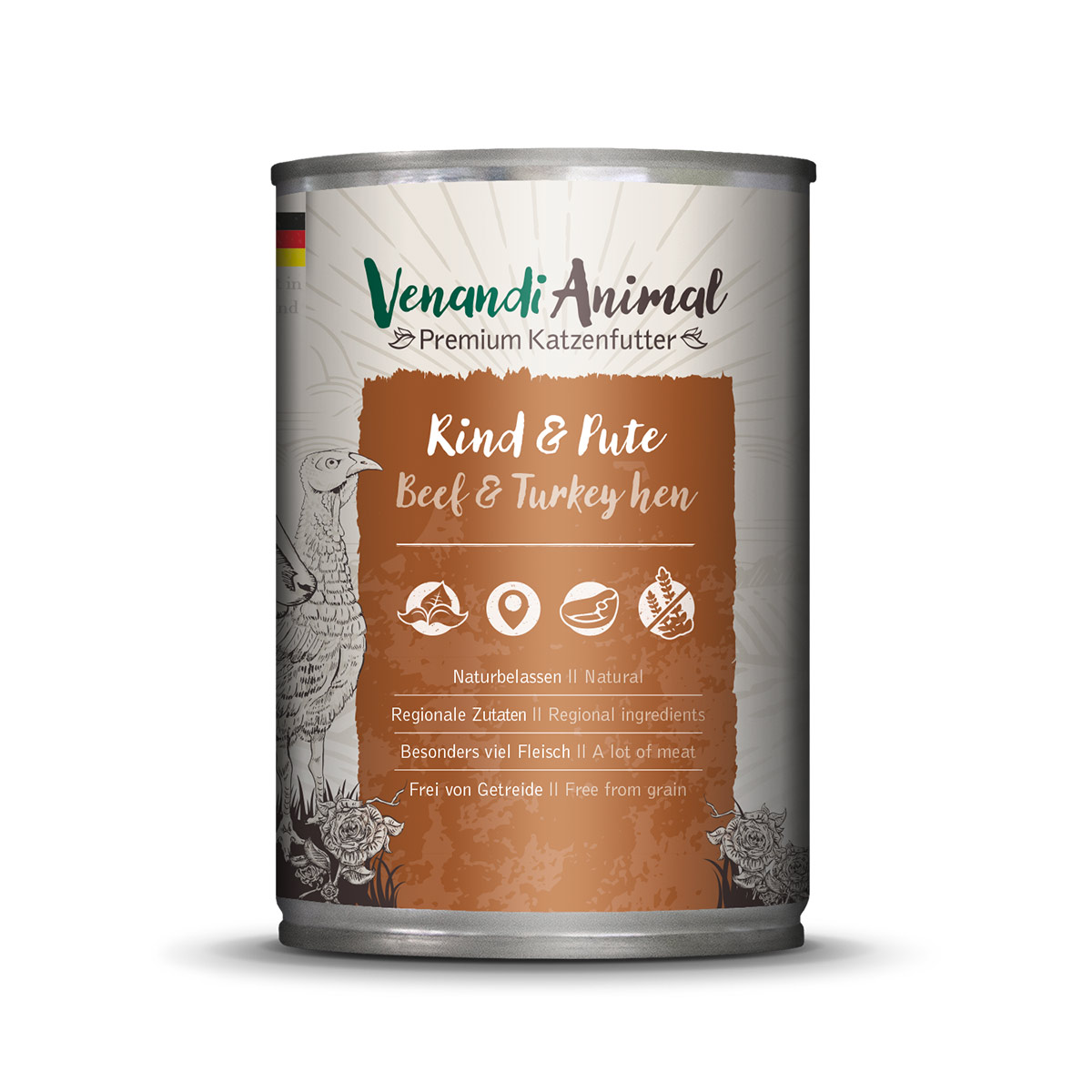 Levně Venandi Animal – hovězí a krůta 24× 400 g