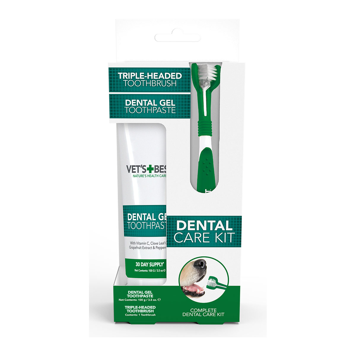 Vet's Best Zahnpflegeset für Hunde 100g