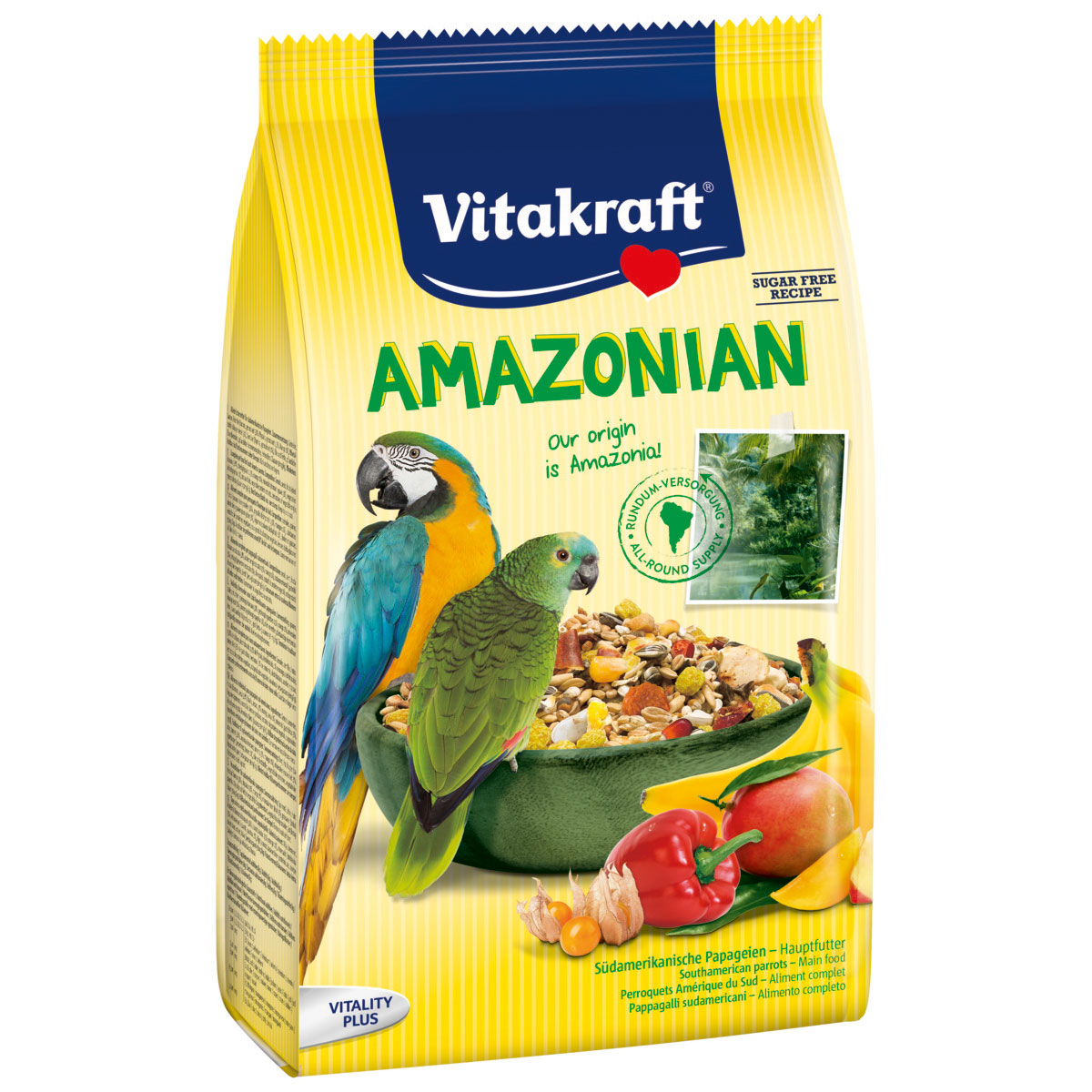 Levně Vitakraft Amazonian hlavní krmivo pro jihoamerické papoušky 750 g