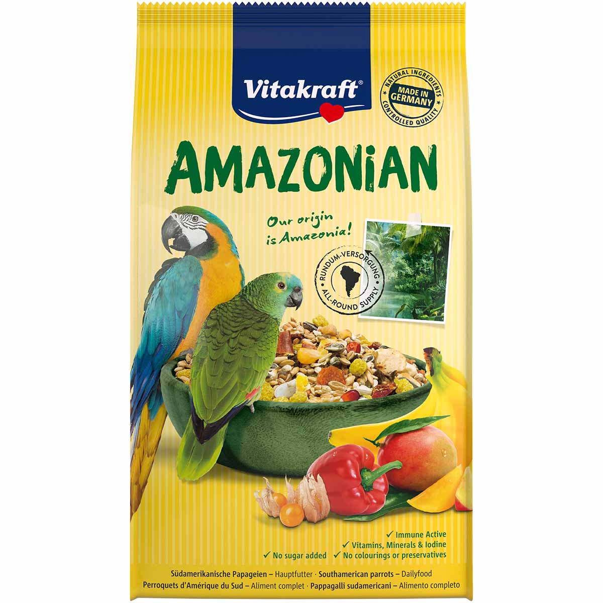 Vitakraft Amazonian Hauptfutter für Südamerikanische Papageien