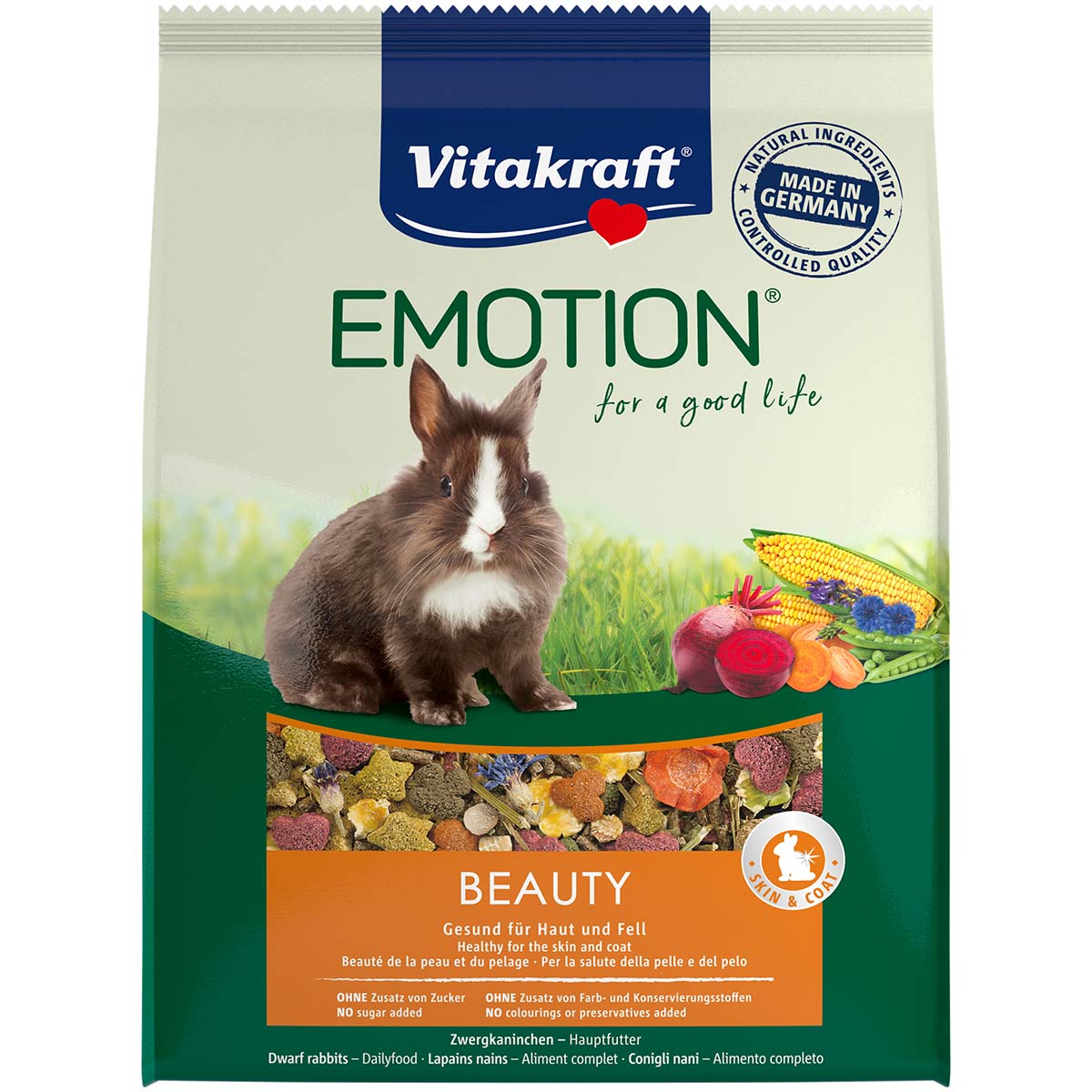 Vitakraft Emotion Beauty Selection Adult Zwergkaninchen 1,5kg