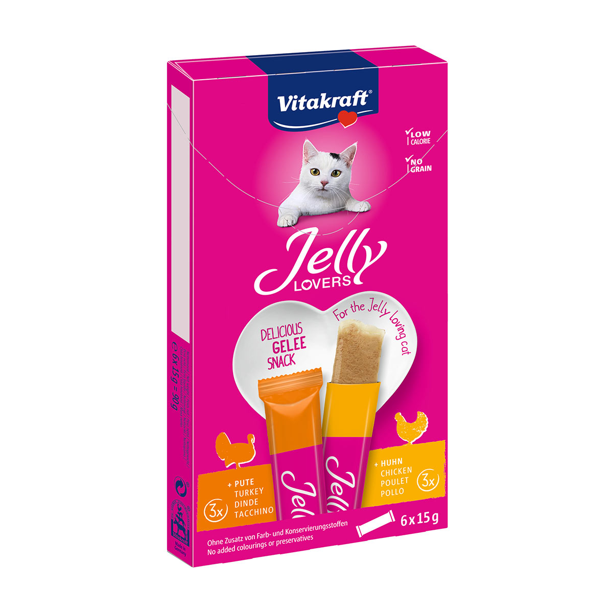 Levně Vitakraft Jelly Lovers kuře a krůta 66× 15 g