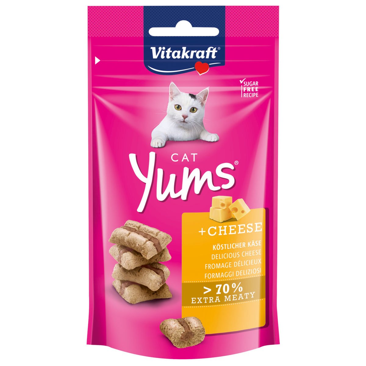 Levně Vitakraft Cat Yums sýr 9× 40 g