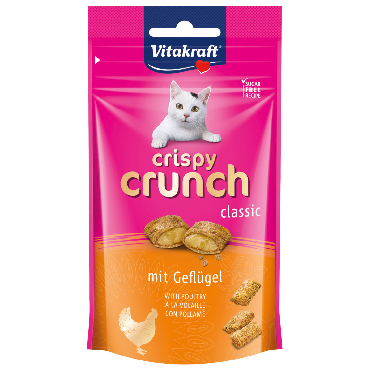 Vitakraft Katzensnack Crispy Crunch mit Geflügel 4x60g