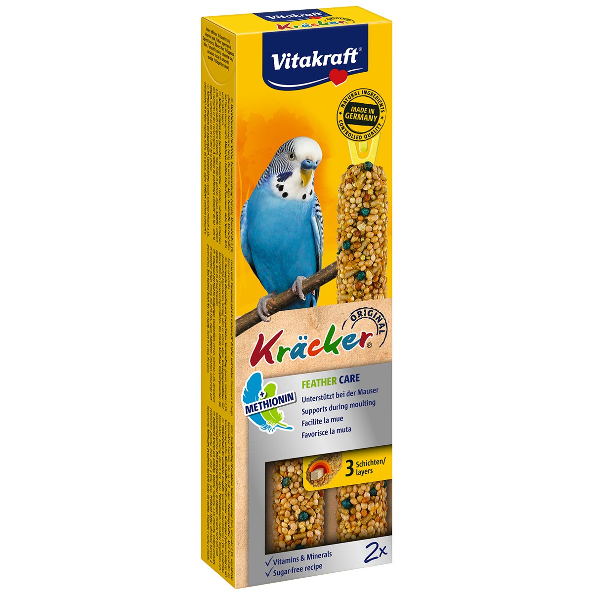 Vitakraft krekry Feather Care pro malé papoušky 2 kusy