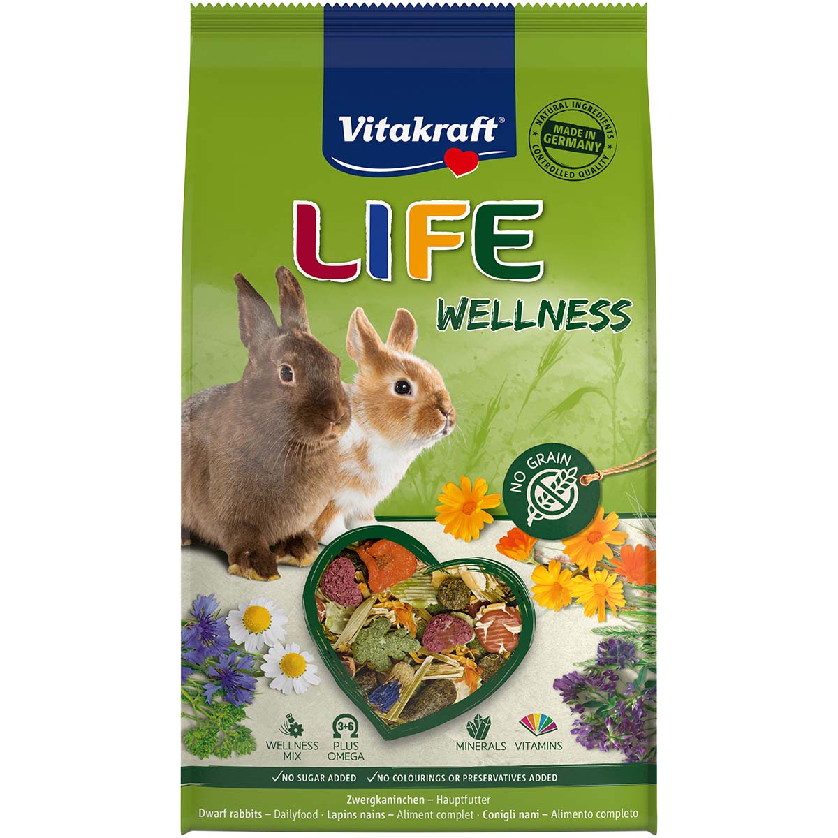 Vitakraft LIFE Wellness Zwergkaninchen 600g