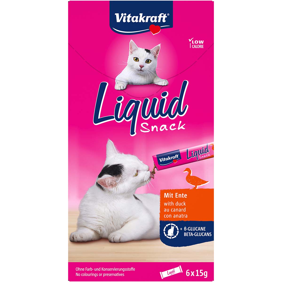 Vitakraft Cat liquid Snack Ente und Beta-Glucane