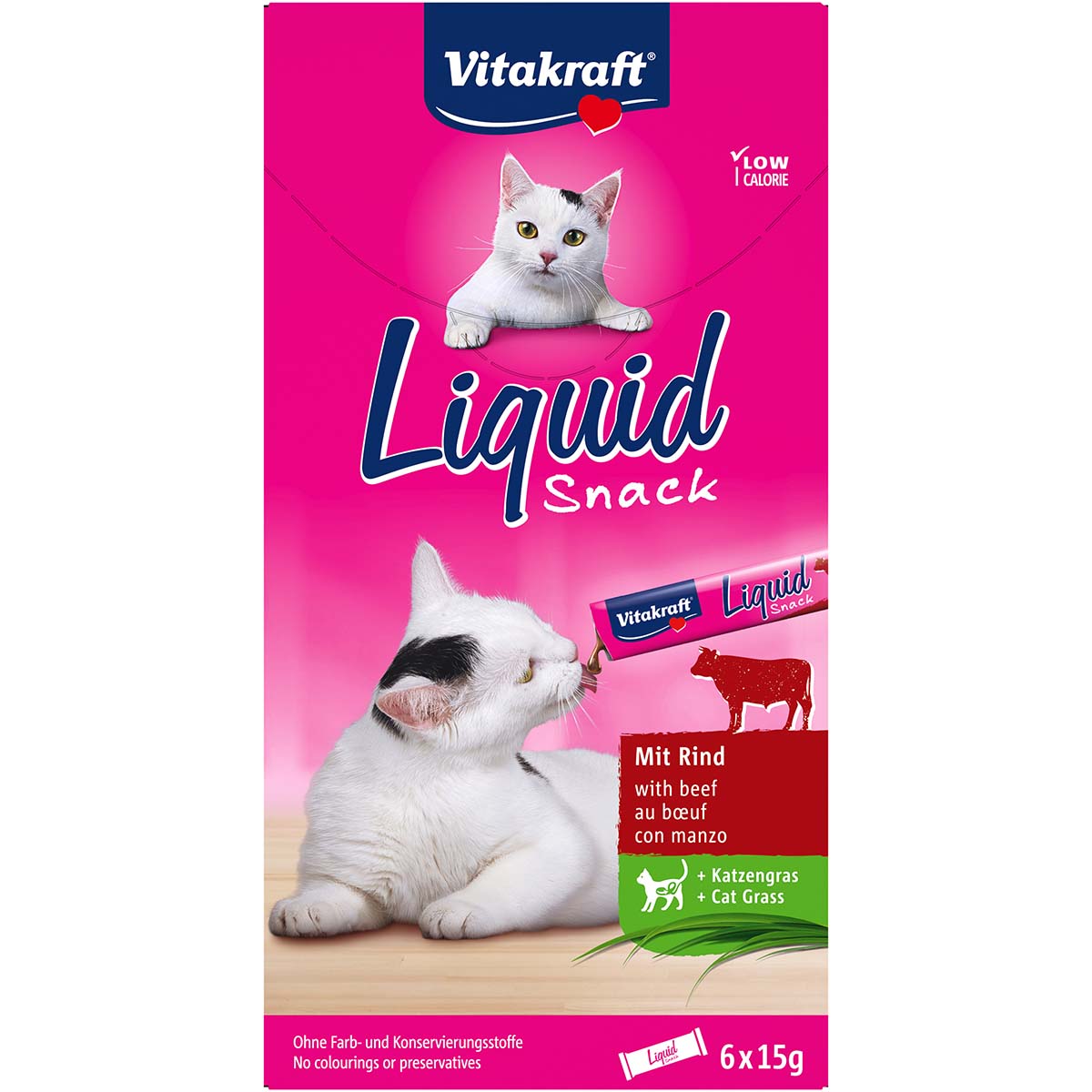 Vitakraft Cat liquid Snack Rind und Inulin