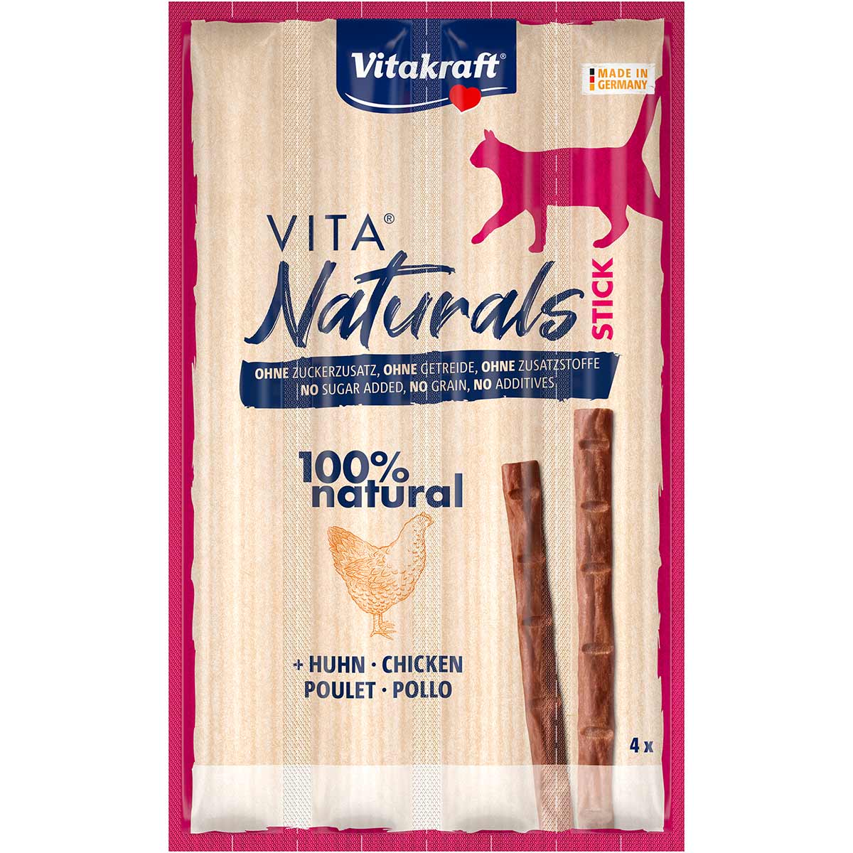 Vitakraft Vita Naturals Stick mit Huhn 10x4St