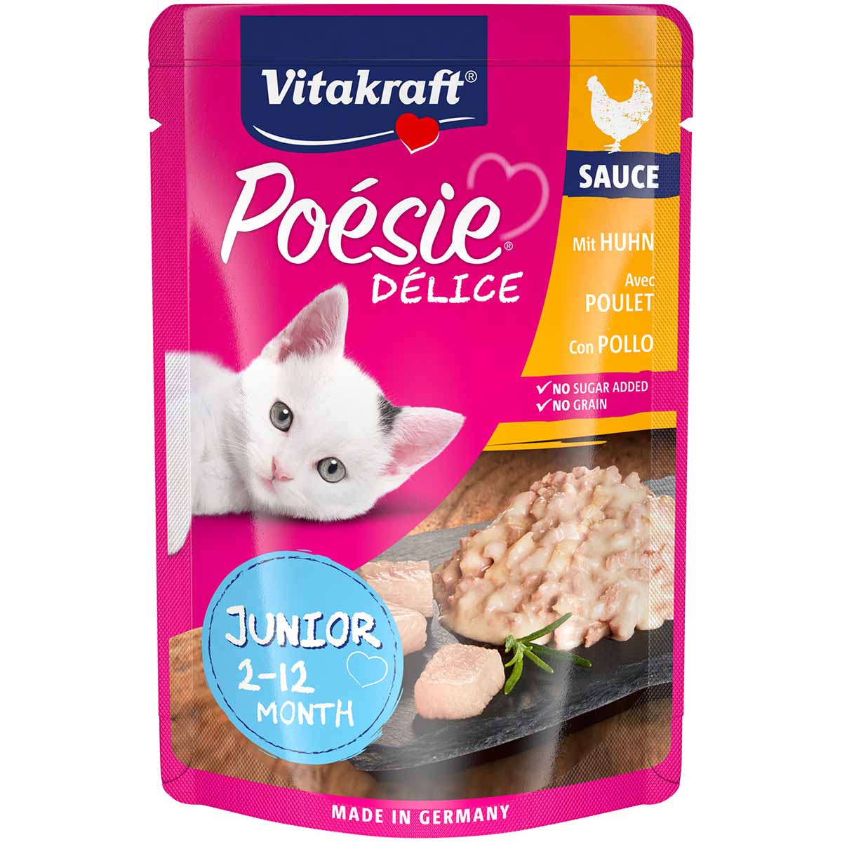 Vitakraft Poésie DéliSauce &amp; Huhn Junior