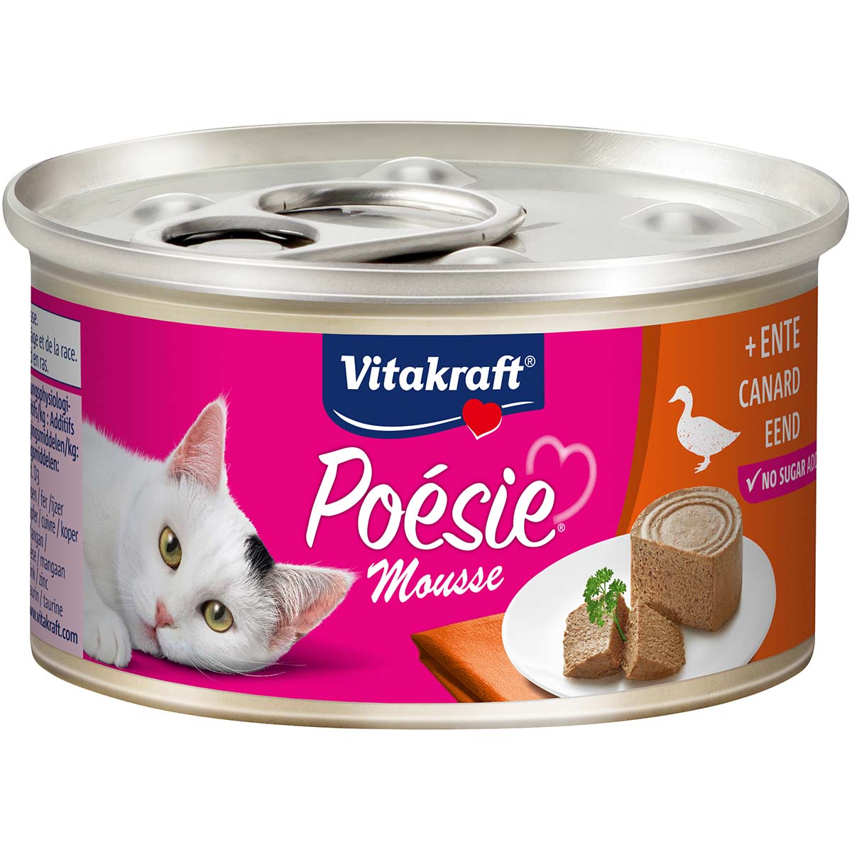 Vitakraft Katzenfutter Poésie Mousse Ente 12x85g