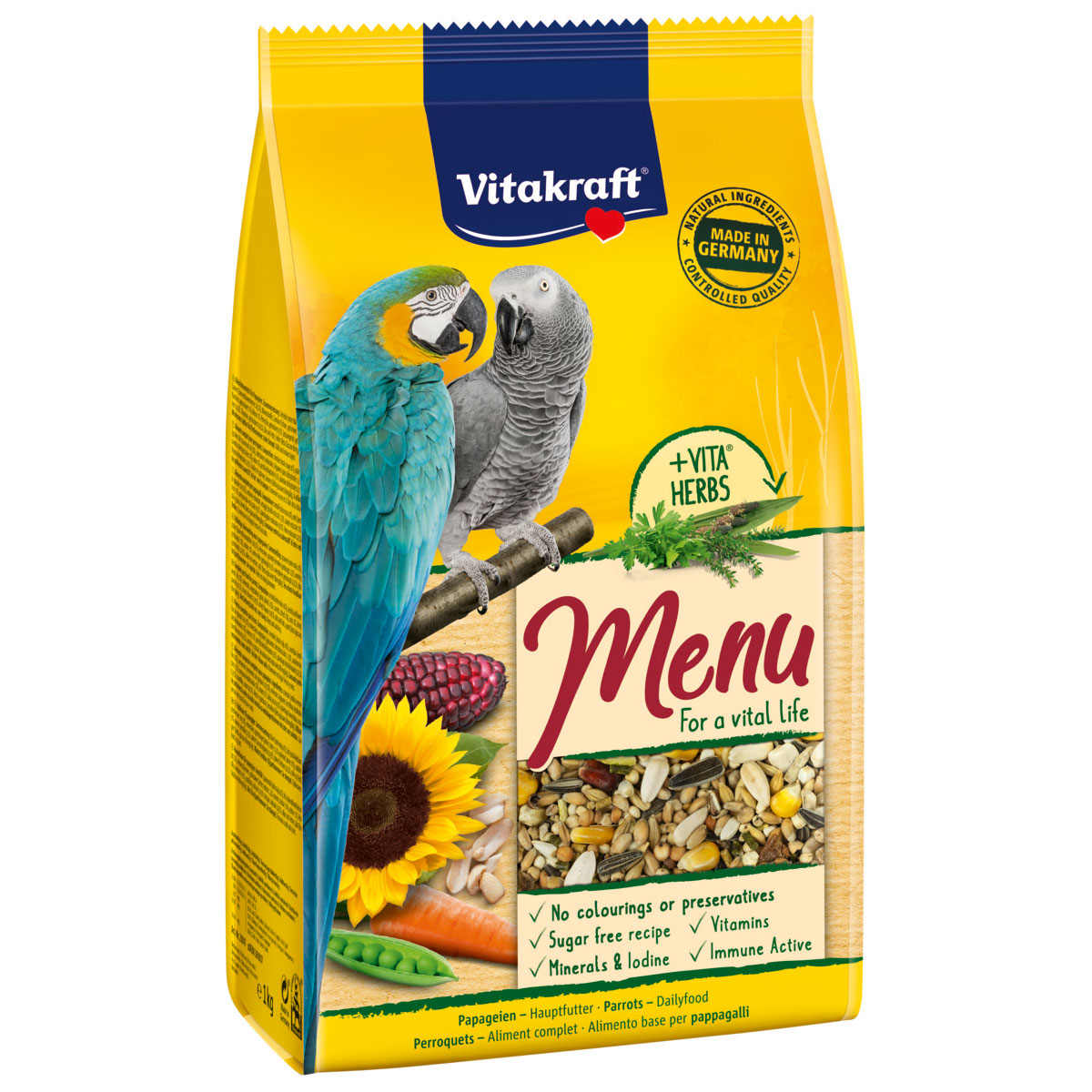 Levně Vitakraft prémiové menu pro papoušky 1 kg