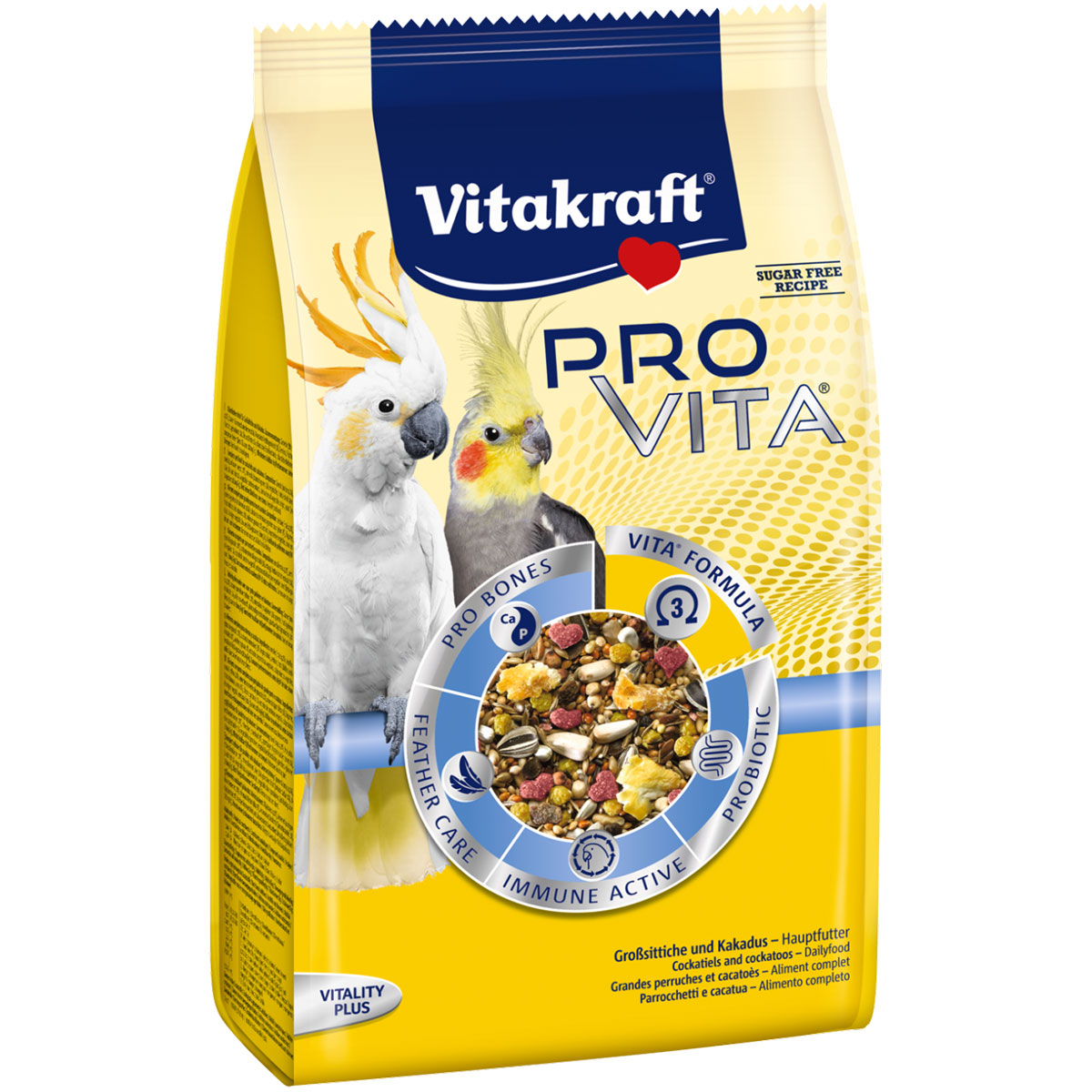 Vitakraft Pro Vita pro velké papoušky 5× 750 g