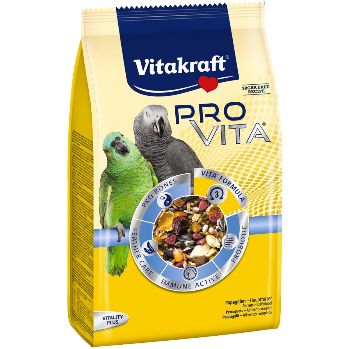 Vitakraft Vogelfutter Pro Vita Papagei 5x750g