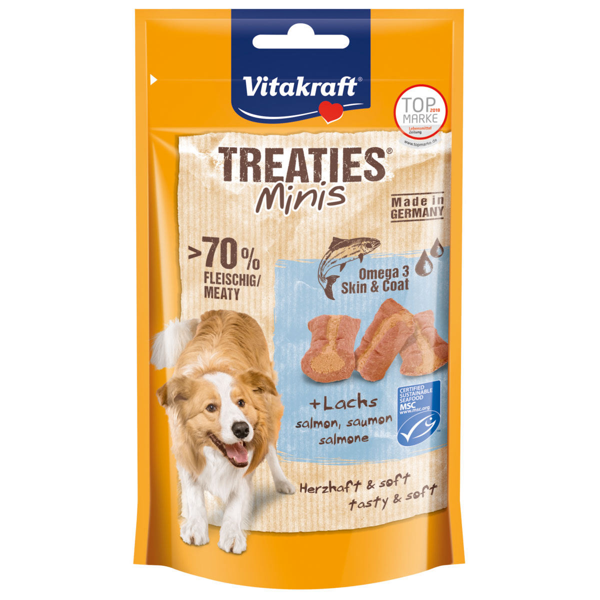 Vitakraft Treaties Minis losos a omega-3 4× 48 g