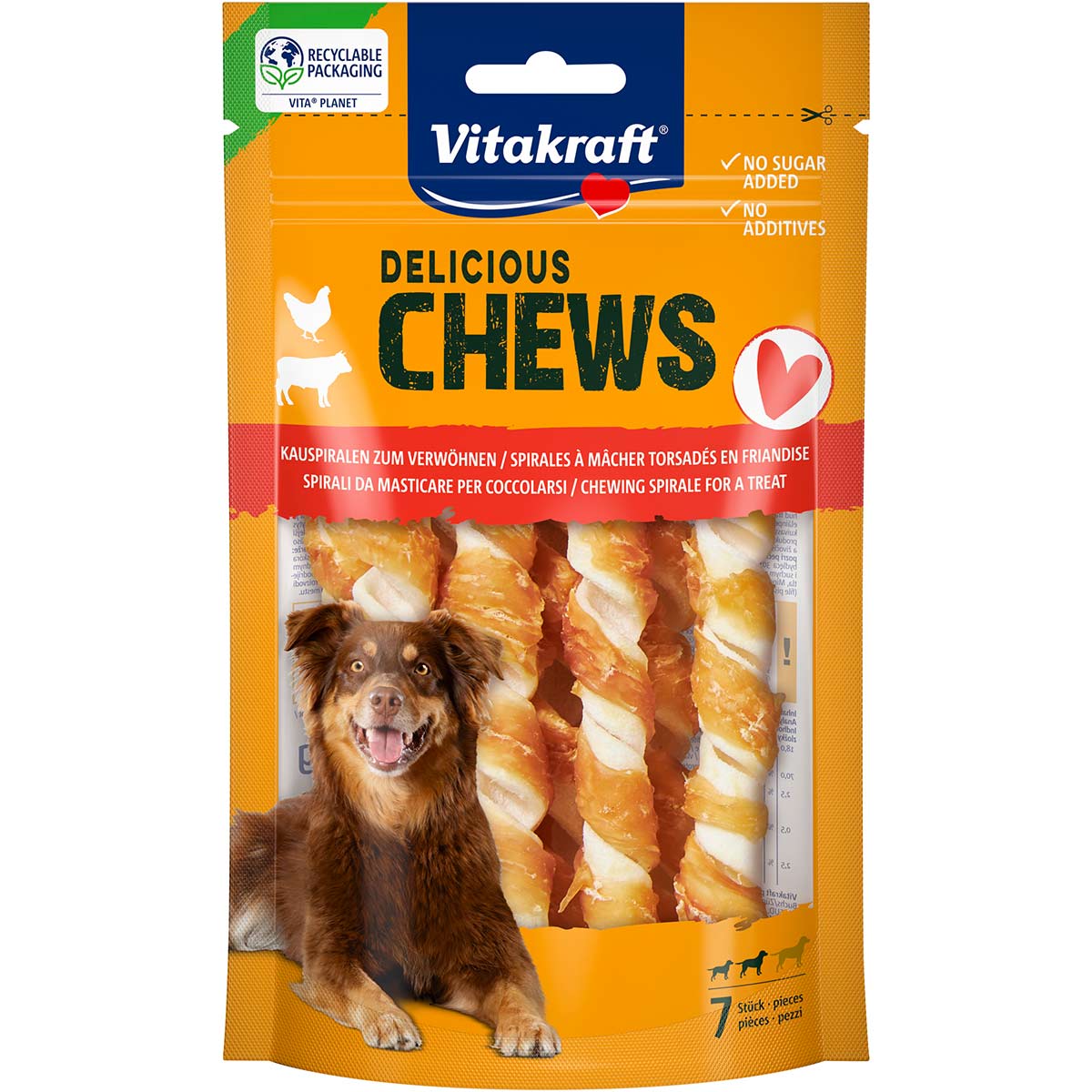 Vitakraft Delicious Chews Kauspirale Huhn S