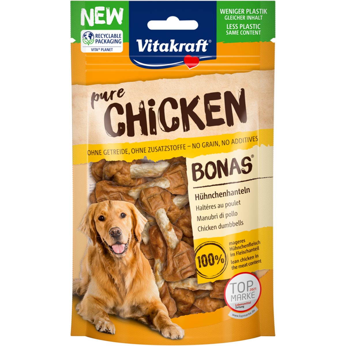 Levně Vitakraft CHICKEN kuřecí činky 3 × 80 g