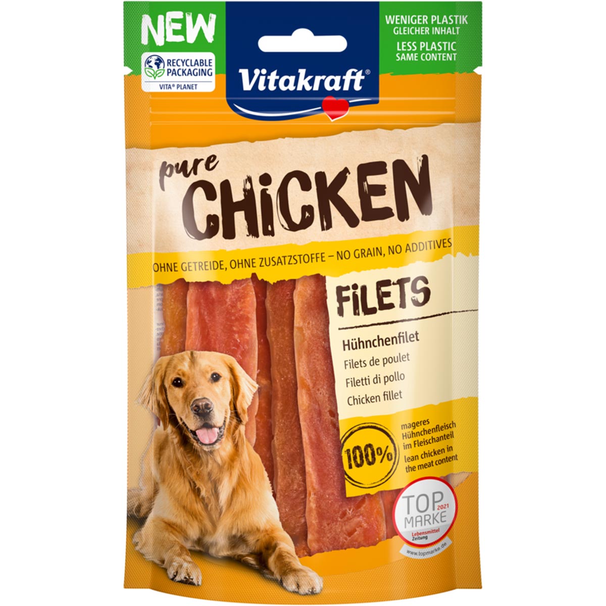 Levně Vitakraft CHICKEN kuřecí filet 3 × 80 g