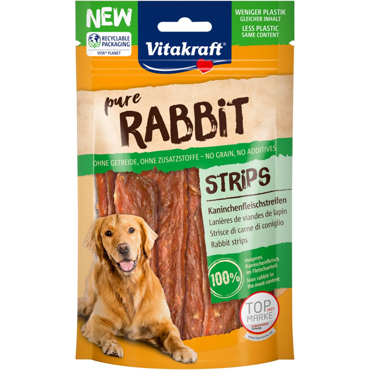 Levně Vitakraft RABBIT proužky králičího masa 3 × 80 g