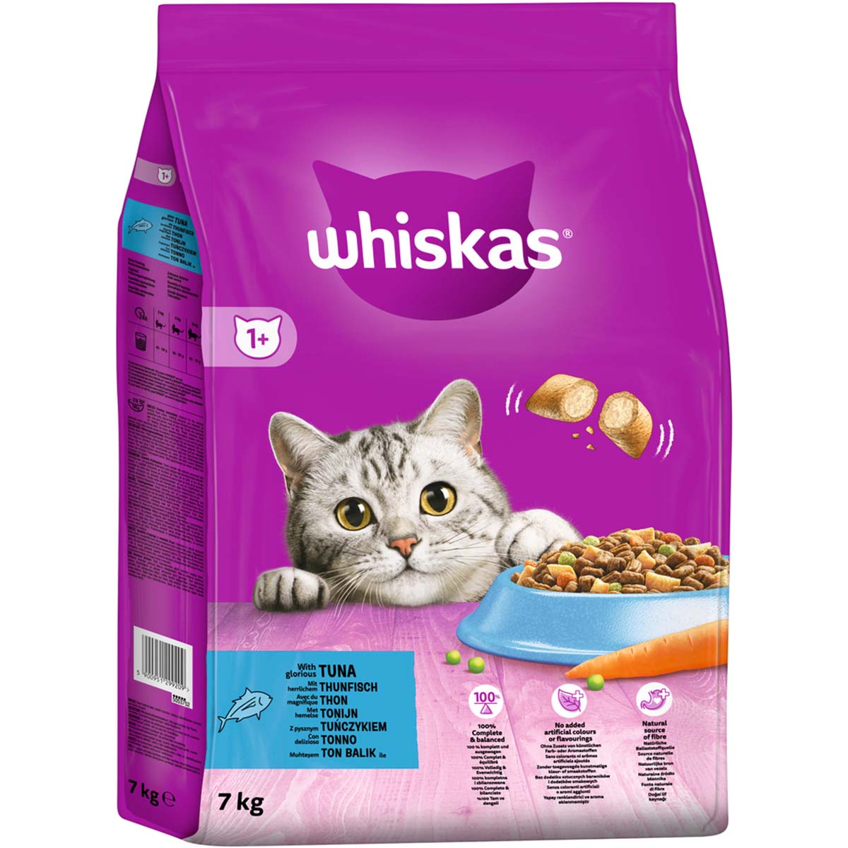 Levně Whiskas Adult 1+ s tuňákem 7 kg