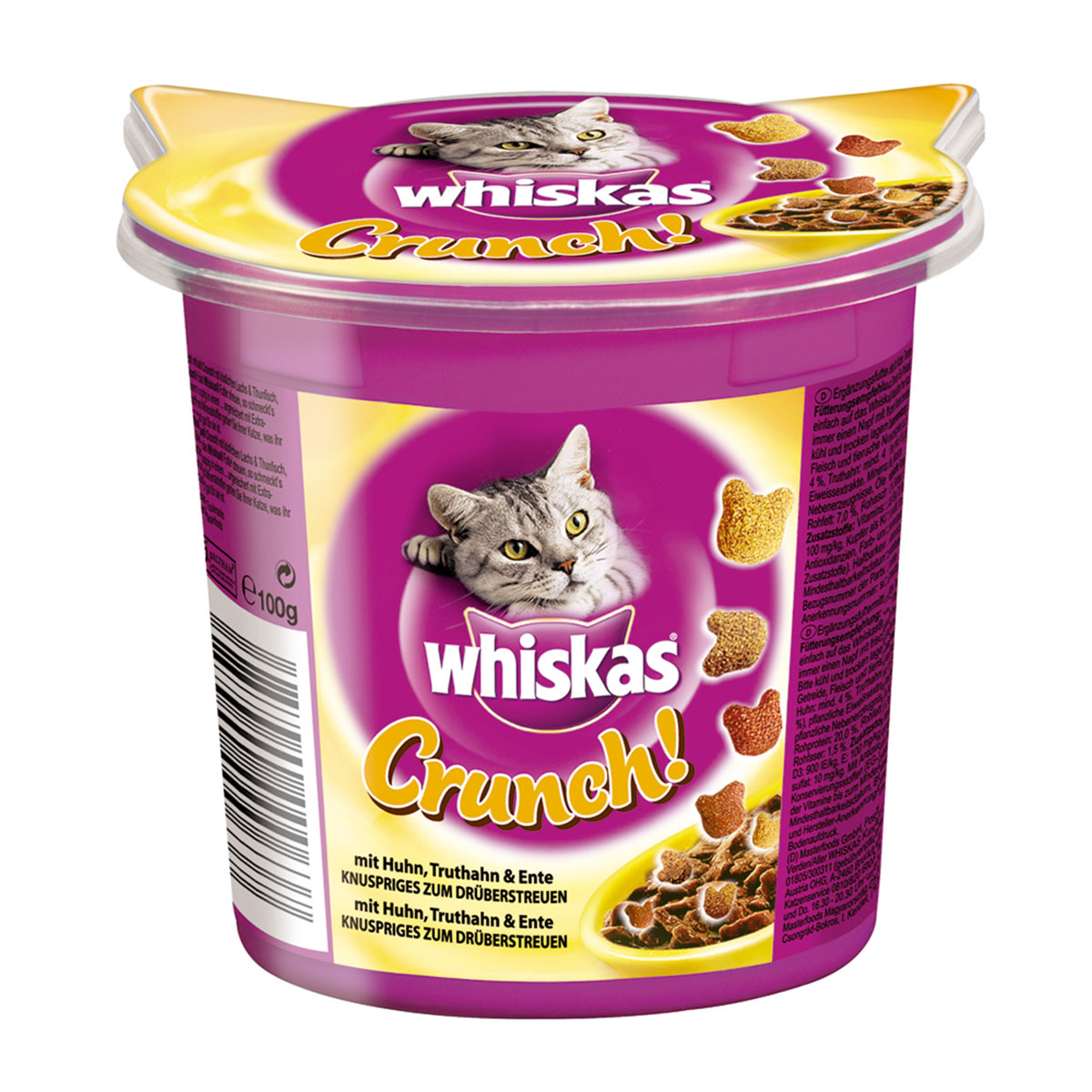 Whiskas Crunch s kuřecím, krocanem a kachnou 100 g