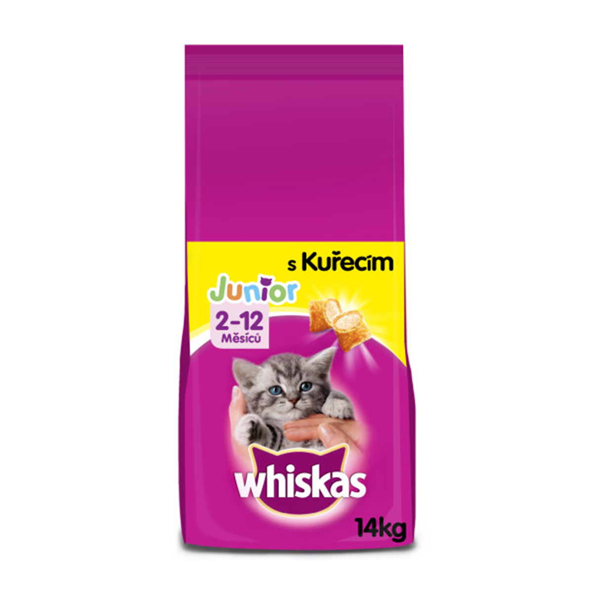 Whiskas Junior granule s kuřecím pro koťata 2 x 14 kg