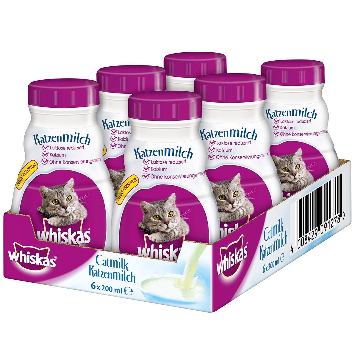 Whiskas mléko pro kočky 6 × 200 ml