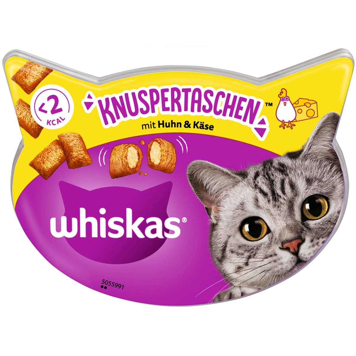 Whiskas křupavé polštářky, kuřecí maso se sýrem 8 x 60 g
