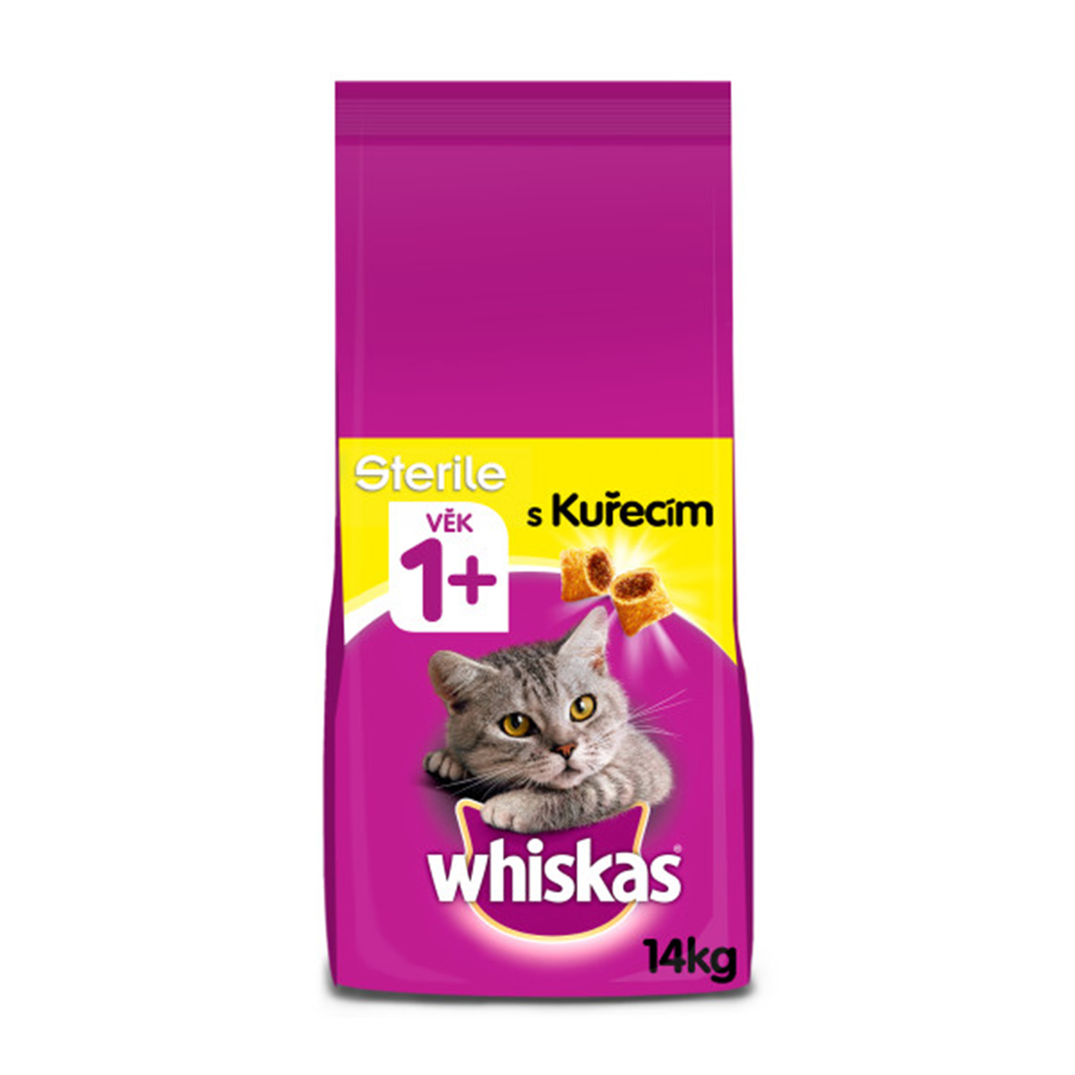 Whiskas Sterile granule s kuřecím pro kastrované kočky 14 kg
