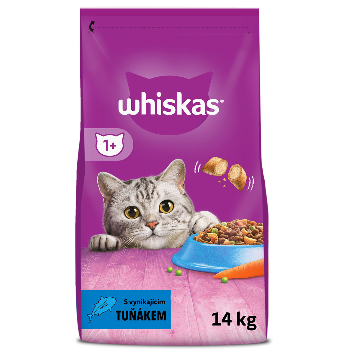 Levně Whiskas Trockenfutter mit Thunfisch 14kg 14kg