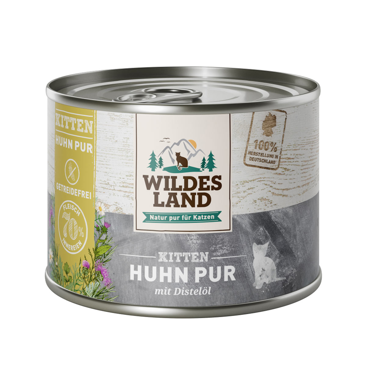 Wildes Land Kitten Huhn PUR mit Distelöl